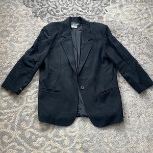 Sag Harbor Vintage Wool Blazer Black 16